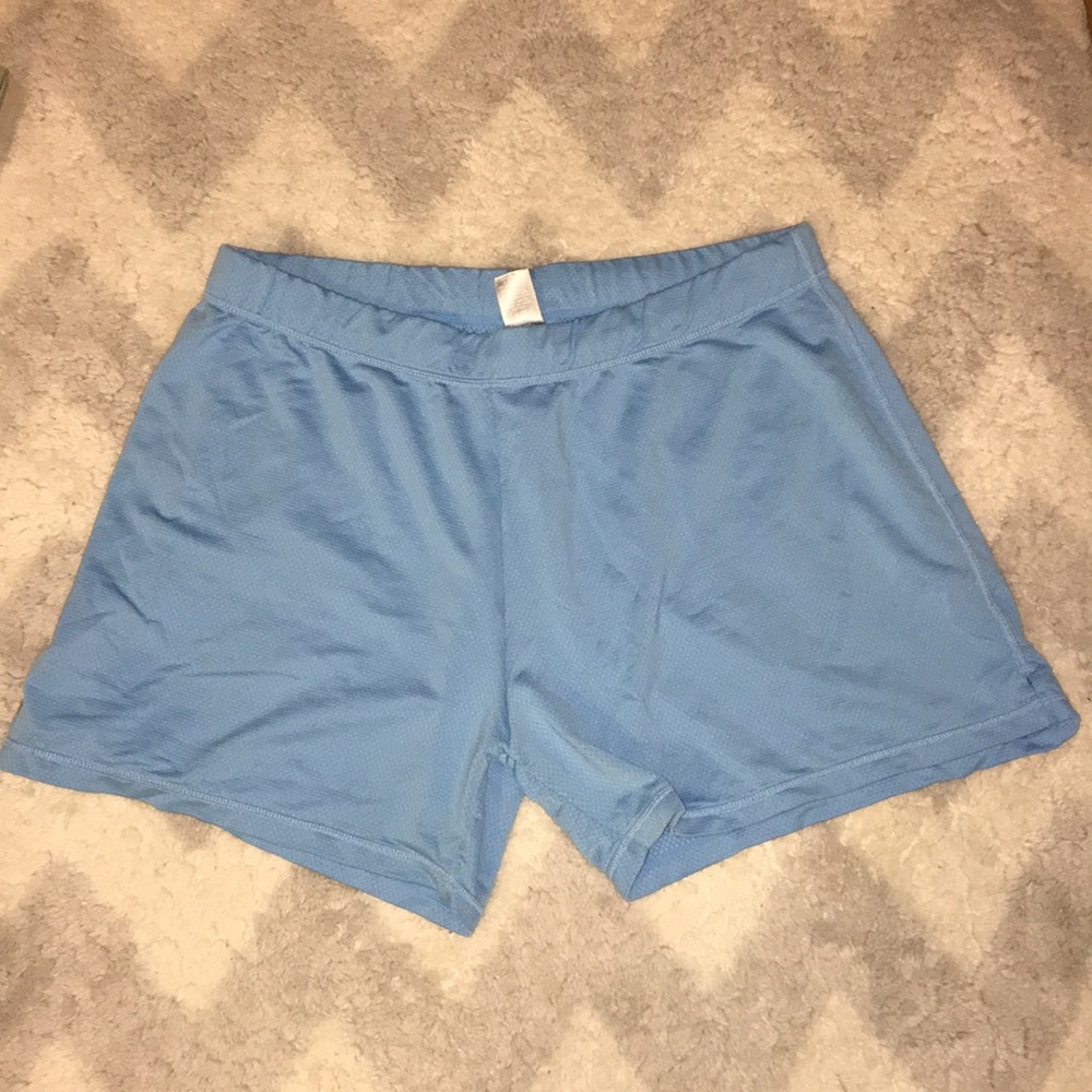 Blue Breathable Athletic Shorts